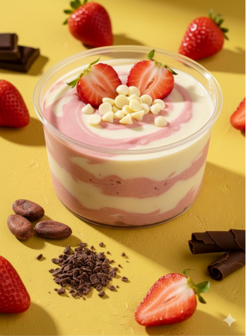 Combo Vanilla & Strawberry Pudding
