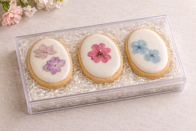 Edible flower biscuits -Short bread style (Gluten Free)