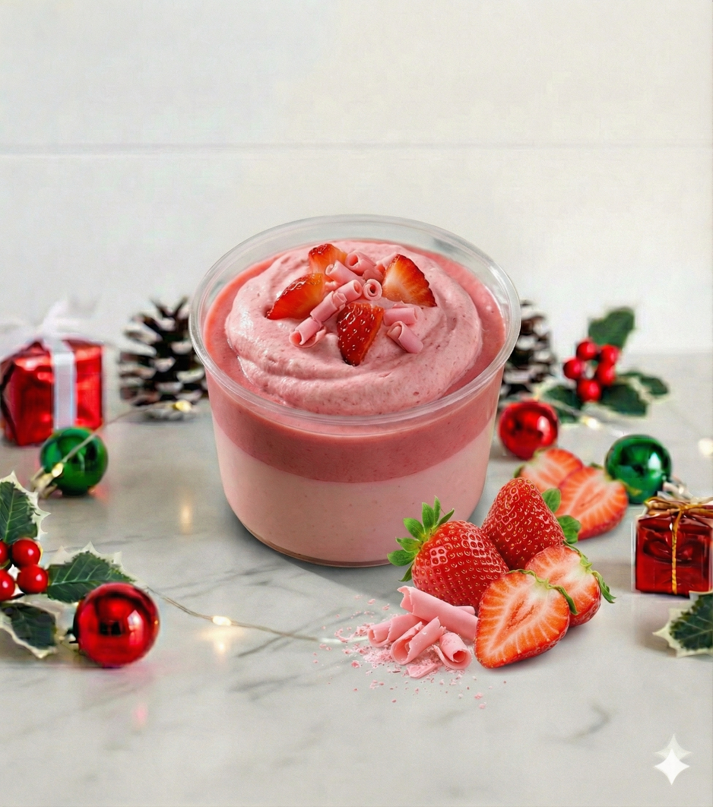 Smooth Stawberry Pudding